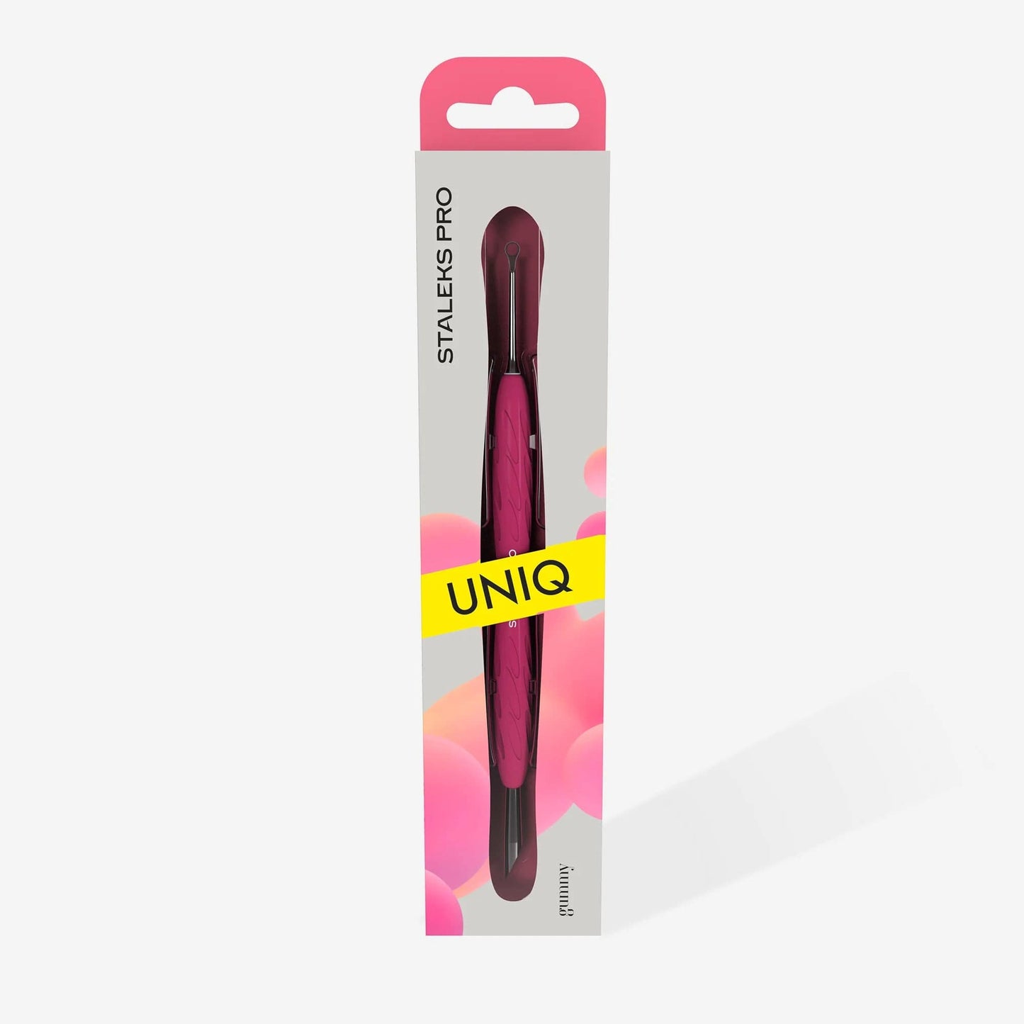 EMPUJADOR PARA MANICURA CON MANGO DE SILICONA "GUMMY" UNIQ 11 TYPE 2