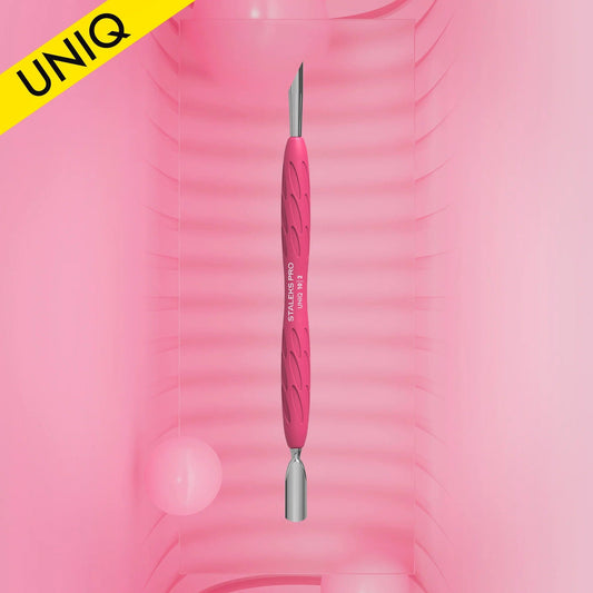 EMPUJADOR PARA MANICURA CON MANGO DE SILICONA