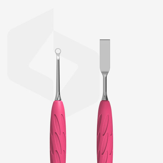 EMPUJADOR PARA MANICURA CON MANGO DE SILICONA