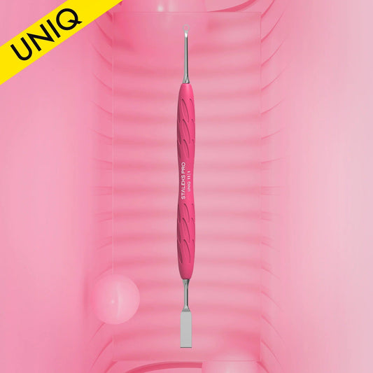 EMPUJADOR PARA MANICURA CON MANGO DE SILICONA