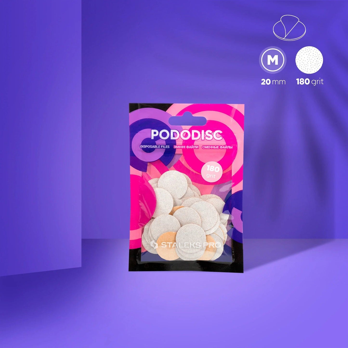 Recambios pododisc staleks 50 unidades ( tamaño M, 20mm )