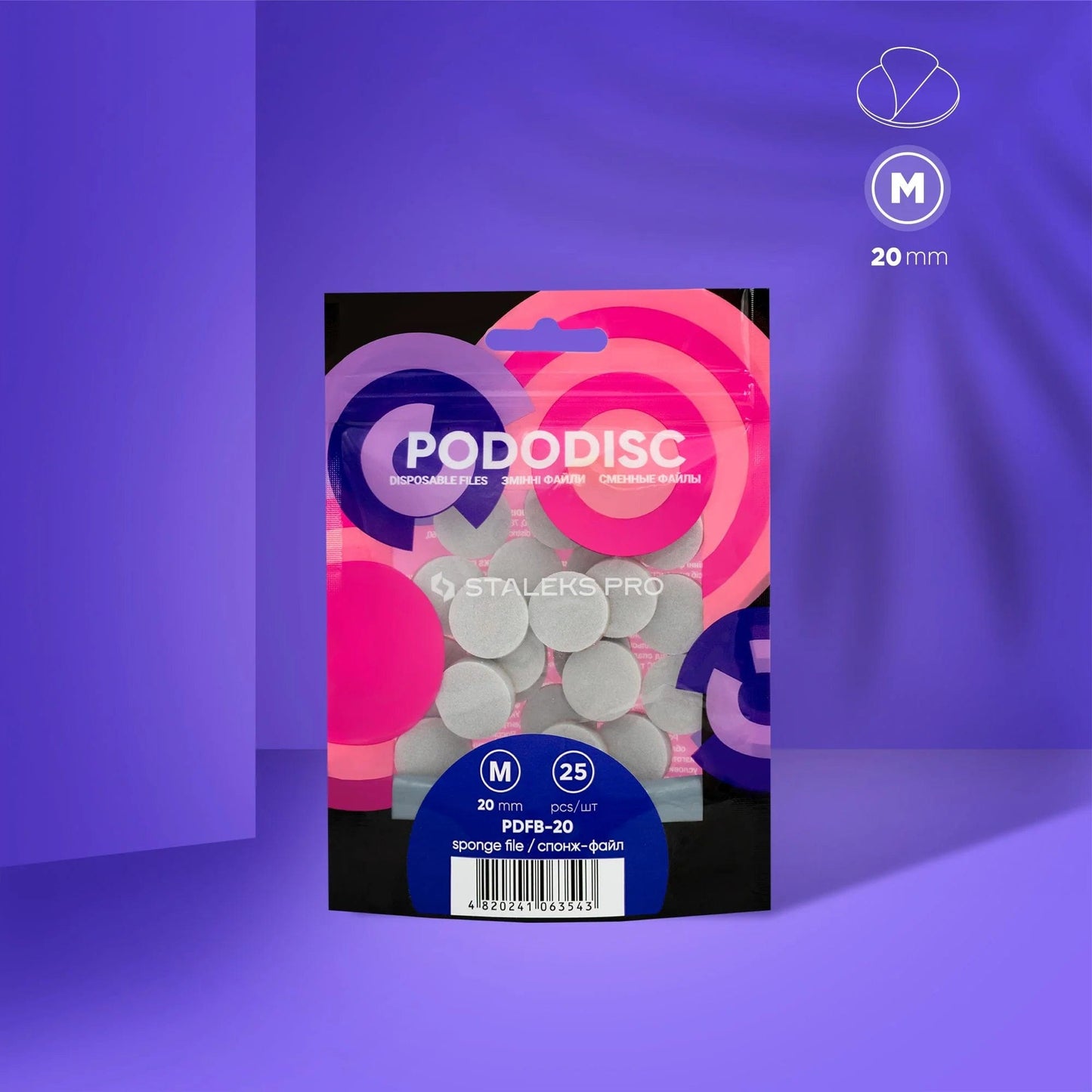 Recambios pododisc staleks 50 unidades ( tamaño M, 20mm )