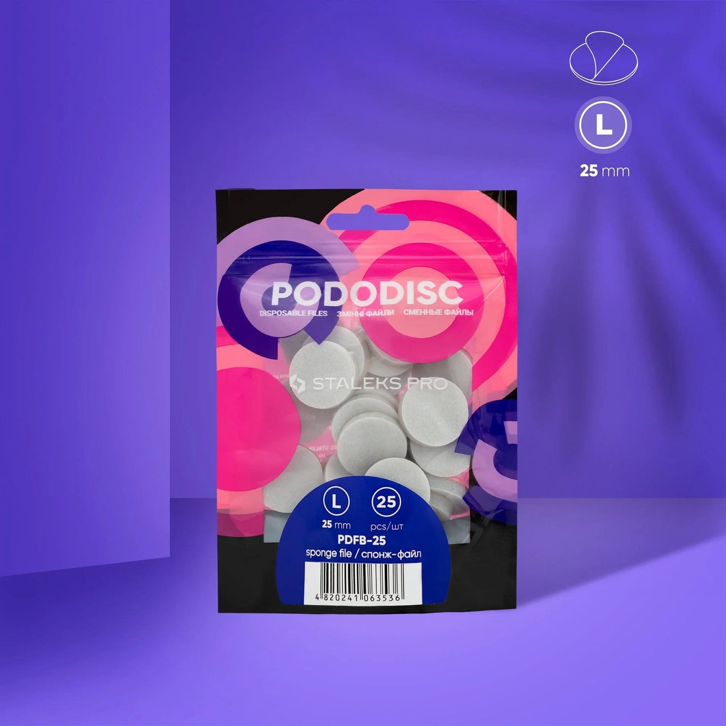 Recambios pododisc staleks 50 unidades ( tamaño L, 25mm )