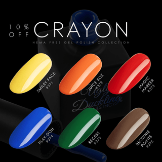 Coleccion Crayon de esmaltes semipermanentes de Ugly Duckling