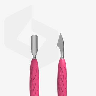 EMPUJADOR PARA MANICURA CON MANGO DE SILICONA "GUMMY" 
UNIQ 10 TYPE 3