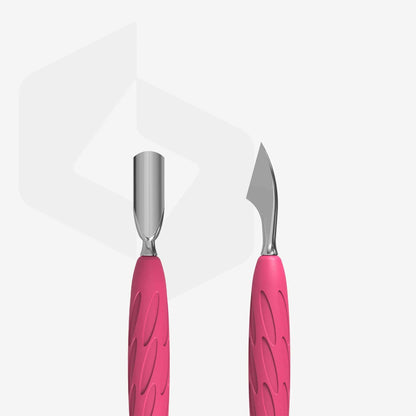 EMPUJADOR PARA MANICURA CON MANGO DE SILICONA "GUMMY" 
UNIQ 10 TYPE 3
