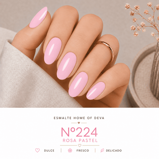 ESMALTE SEMIPERMANENTE ROSA 15 ml