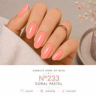 ESMALTE SEMIPERMANENTE CORAL 15ml