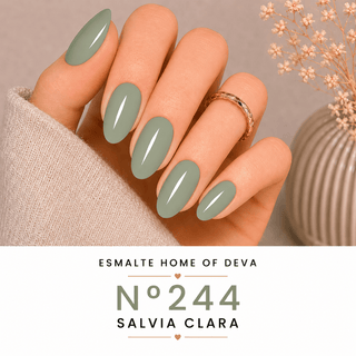 Esmalte semipermanente Salvia Clara Nº244 - Home of Deva
