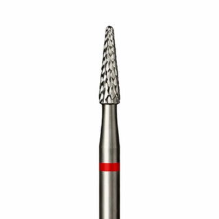Fresa de carburo Amatix Cone Precision 2,3 mm, cono estrecho de corte fino y anillo rojo
