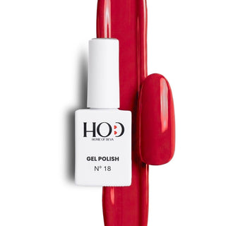 Esmalte semipermanente rojo N18 15ml