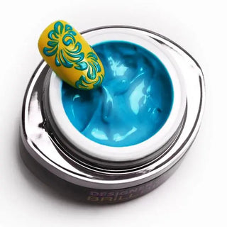 Designer Blue Brillbird Gel Paint de uñas