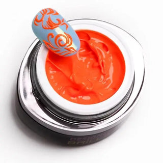 Designer Neon orange Brillbird Gel Paint de uñas