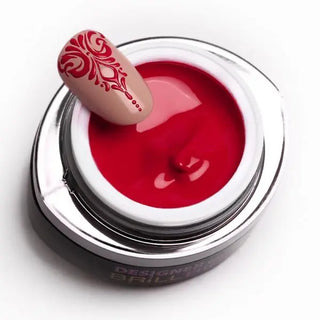 Designer Red Brillbird Gel Paint de uñas